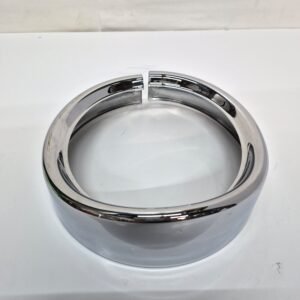 7'' Chrome Headlamp Trim Ring Cover Visor For Harley Touring Softail Road King