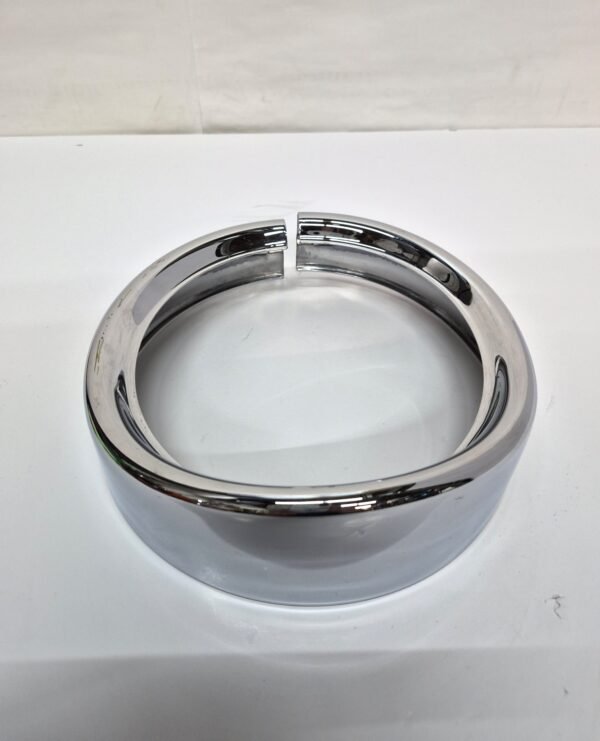 7'' Chrome Headlamp Trim Ring Cover Visor For Harley Touring Softail Road King