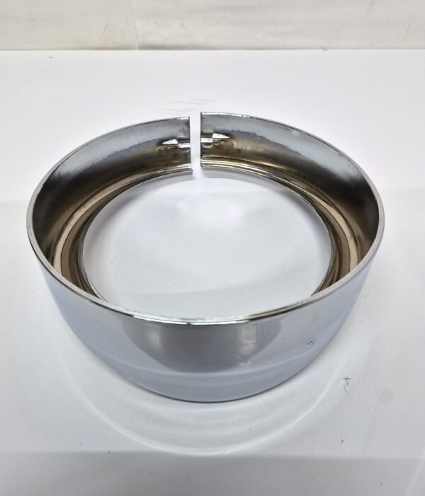 7'' Chrome Headlamp Trim Ring Cover Visor For Harley Touring Softail Road King