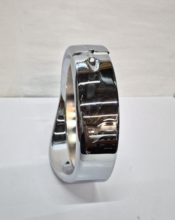 7'' Chrome Headlamp Trim Ring Cover Visor For Harley Touring Softail Road King