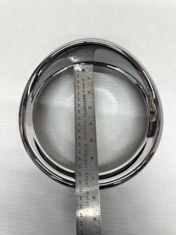 7'' Chrome Headlamp Trim Ring Cover Visor For Harley Touring Softail Road King