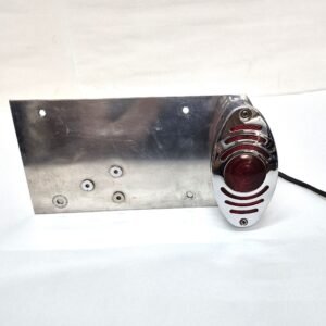 CH594 (1) Custom License Plate Mount and Oval Tail Light for Side Mount