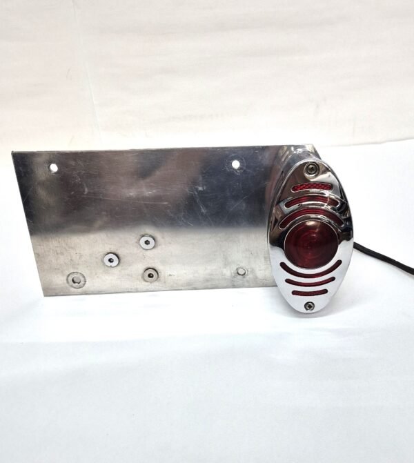 CH594 (1) Custom License Plate Mount and Oval Tail Light for Side Mount