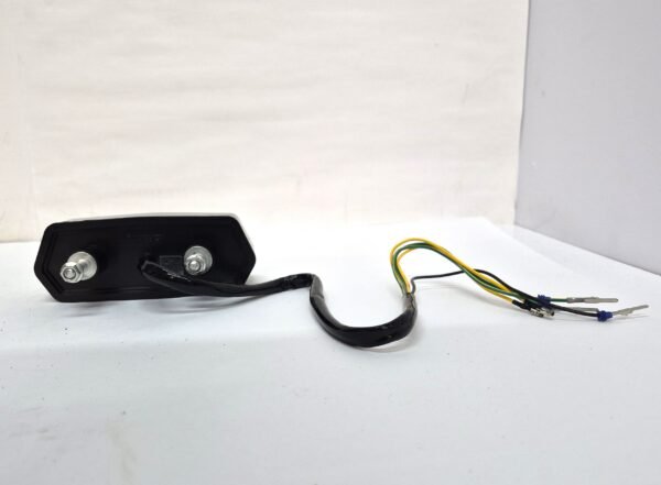 Motorcycle modified fishbone taillight LED turn signal assembly smoke