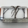 Motorcycle License Plate Frame with Amber Lights 11-122