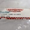 Motorcycle License Plate Frame with Amber Lights 11-122