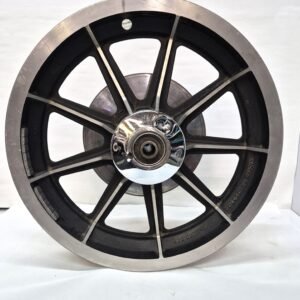 CH608 (1) Harley AMF Dual Disk Shovelhead 9 Spoke Front Wheel with 10" Brake Disc Rotor 16x3 43537-79