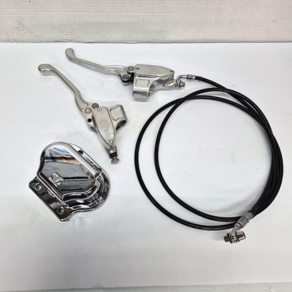 Performance Machine Contour Hydraulic Clutch and Brake Master Cylinder Polished & Braided Clutch Hose & Acuator