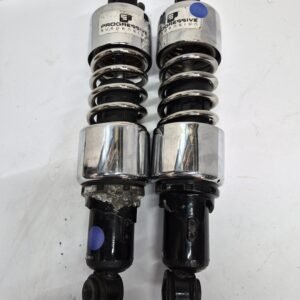 CH629 (1) Progressive Suspension 12" 412-4049 Shocks Chrome for 04-15 Harley Sportster Dyna