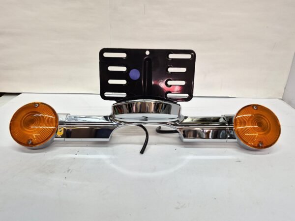 CH635 (1) Chrome Rear Lightbar With Turn Signals and License Plate Holder for 1998-2009 Touring