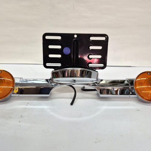 Chrome Rear Lightbar With Turn Signals and License Plate Holder for 1998-2009 Touring
