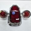 Cycle Standard Tombstone LED Taillight w/ Red Turn Signals - Red Lens