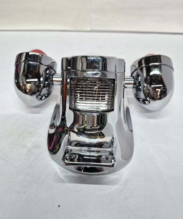 Cycle Standard Tombstone LED Taillight w/ Red Turn Signals - Red Lens