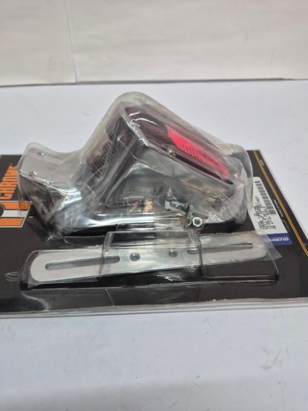 Custom Chrome Tombstone Taillight Assembly 19644 12V 47-54 Models