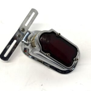 Chrome Red Tombstone Brake Tail Light Signal for Knucklehead Panhead
