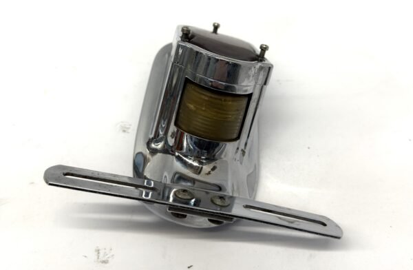 CH665 (4) Chrome Red Tombstone Brake Tail Light Signal for Knucklehead Panhead
