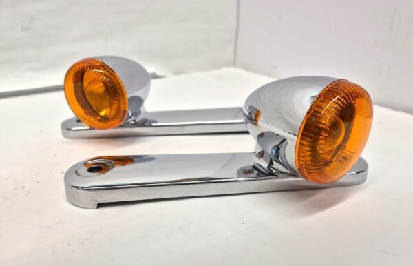 OEM Harley Front Turn Signals Parking Lights Amber Lens Set 68000037 68000036 14-23 Touring