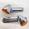 OEM Harley Front Turn Signals Parking Lights Amber Lens Set 68000037 68000036 14-23 Touring