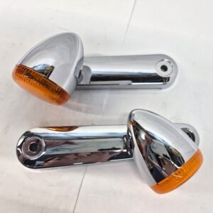 OEM Harley Front Turn Signals Parking Lights Amber Lens Set 68000037 68000036 14-23 Touring