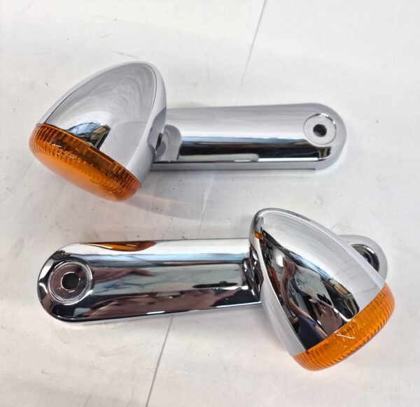 OEM Harley Front Turn Signals Parking Lights Amber Lens Set 68000037 68000036 14-23 Touring