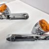 OEM Harley Front Turn Signals Parking Lights Amber Lens Set 68000037 68000036 14-23 Touring