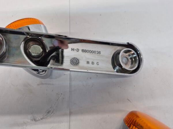 OEM Harley Front Turn Signals Parking Lights Amber Lens Set 68000037 68000036 14-23 Touring