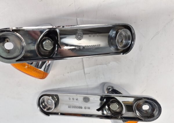 OEM Harley Front Turn Signals Parking Lights Amber Lens Set 68000037 68000036 14-23 Touring
