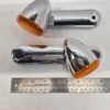 OEM Harley Front Turn Signals Parking Lights Amber Lens Set 68000037 68000036 14-23 Touring