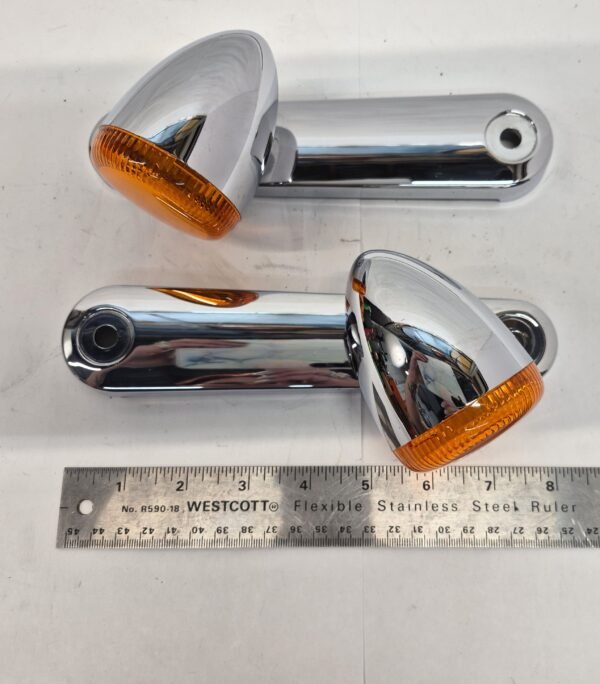 OEM Harley Front Turn Signals Parking Lights Amber Lens Set 68000037 68000036 14-23 Touring