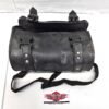 Black Leather Motorcycle Bag