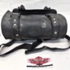 Black Leather Motorcycle Bag