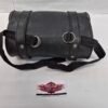 Black Leather Motorcycle Bag