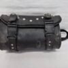 Black Leather Motorcycle Bag