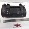 Black Leather Motorcycle Bag