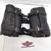 OEM Harley Handlebar/Fork Bags Black Leather 8"