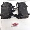 OEM Harley Handlebar/Fork Bags Black Leather 8"