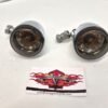 Harley Front Turn Signals Lights Chrome Smoke lenses
