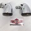 Harley Front Turn Signals Lights Chrome Smoke lenses
