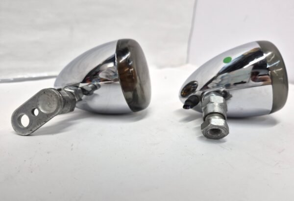 Harley Front Turn Signals Lights Chrome Smoke lenses