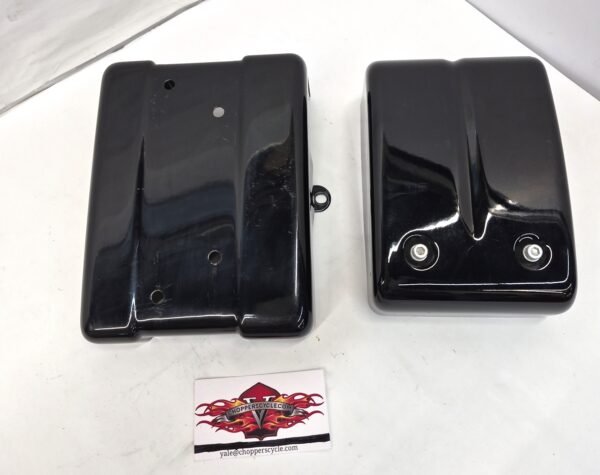 Left & Right Battery Side Covers 66361-04 04-11 Harley Dyna