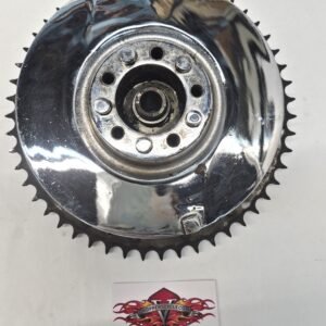 Rear Hydraulic Brake Drum Kit Chrome for Panhead Shovelhead