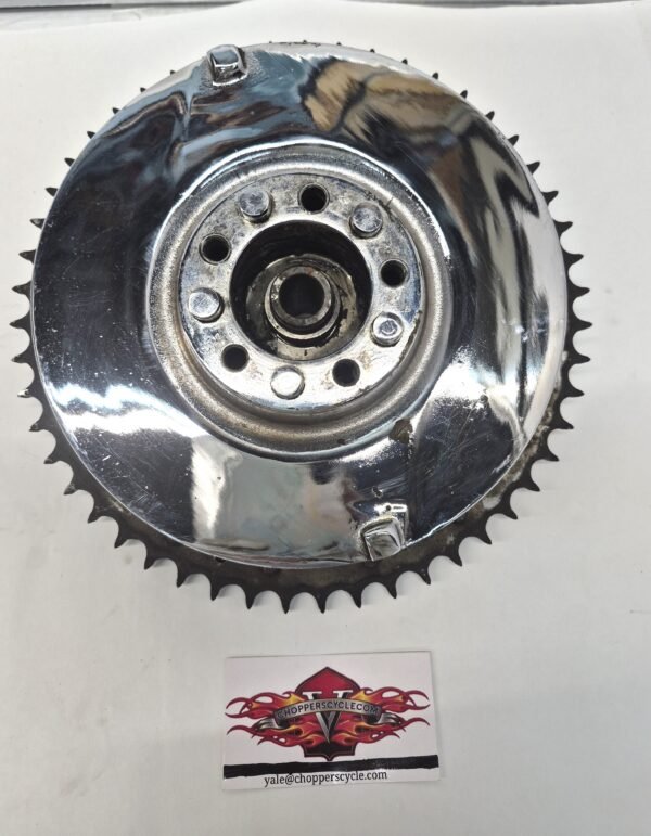 Rear Hydraulic Brake Drum Kit Chrome for Panhead Shovelhead