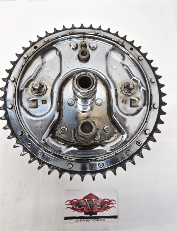 Rear Hydraulic Brake Drum Kit Chrome for Panhead Shovelhead