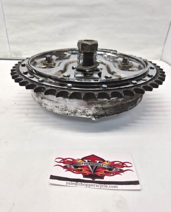 Rear Hydraulic Brake Drum Kit Chrome for Panhead Shovelhead