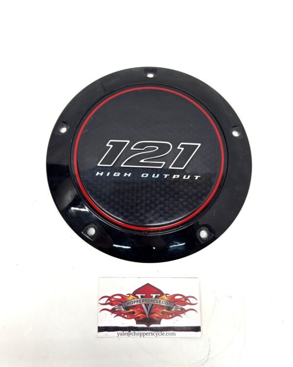 121 Derby Cover 2570074 Black Red M8 CVO Road Glide Harley