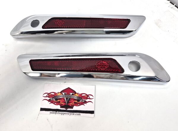 Saddlebag Hinge Latch Covers Chrone 90202459 90202458 24-25 Road Glide Street Glide