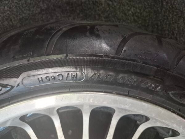 CH781 (3) Wheel Rim with Tires MIchelin Commander2 130/80 B17 180/65 B16 for Touring