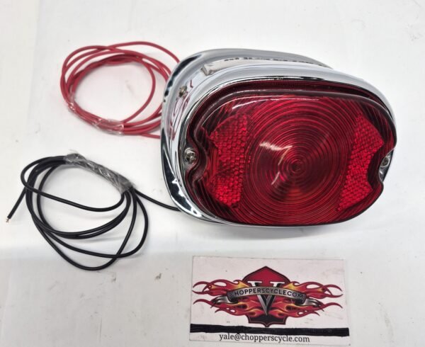 Taillight Chrom for 55-73 Harley Panhead Shovelhead Sportster Replaces #68010-64B