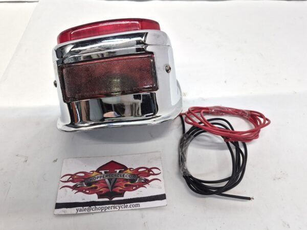Taillight Chrom for 55-73 Harley Panhead Shovelhead Sportster Replaces #68010-64B