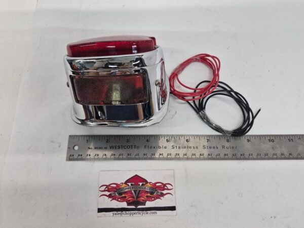 Taillight Chrom for 55-73 Harley Panhead Shovelhead Sportster Replaces #68010-64B